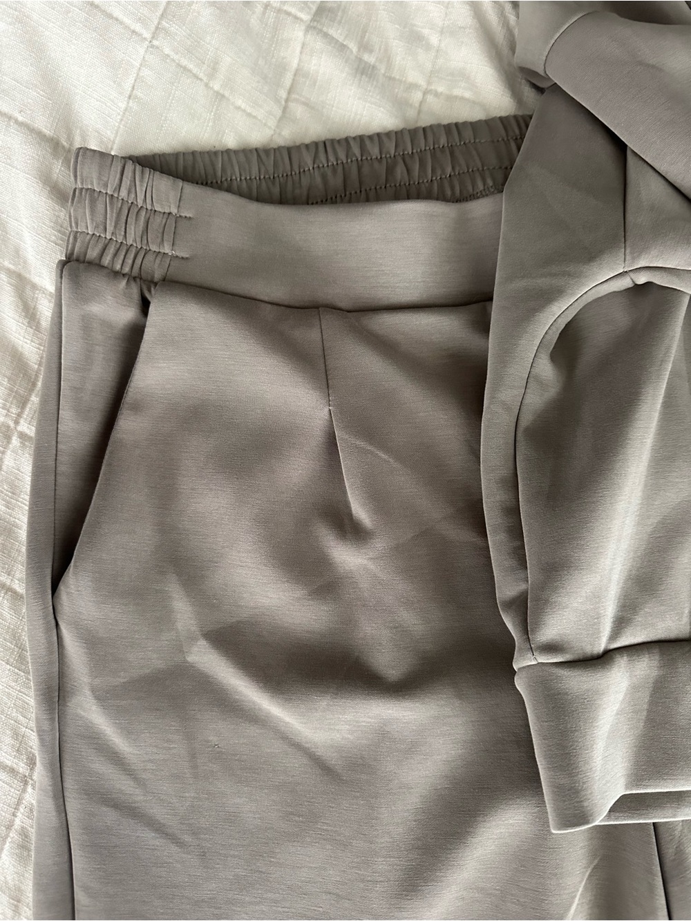 Avia Taupe Quarter-Zip Pullover & Joggers Set - Picture 3 of 3